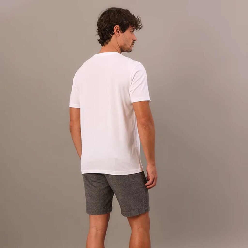 Camiseta Calvin Klein Rubber Patch Branco