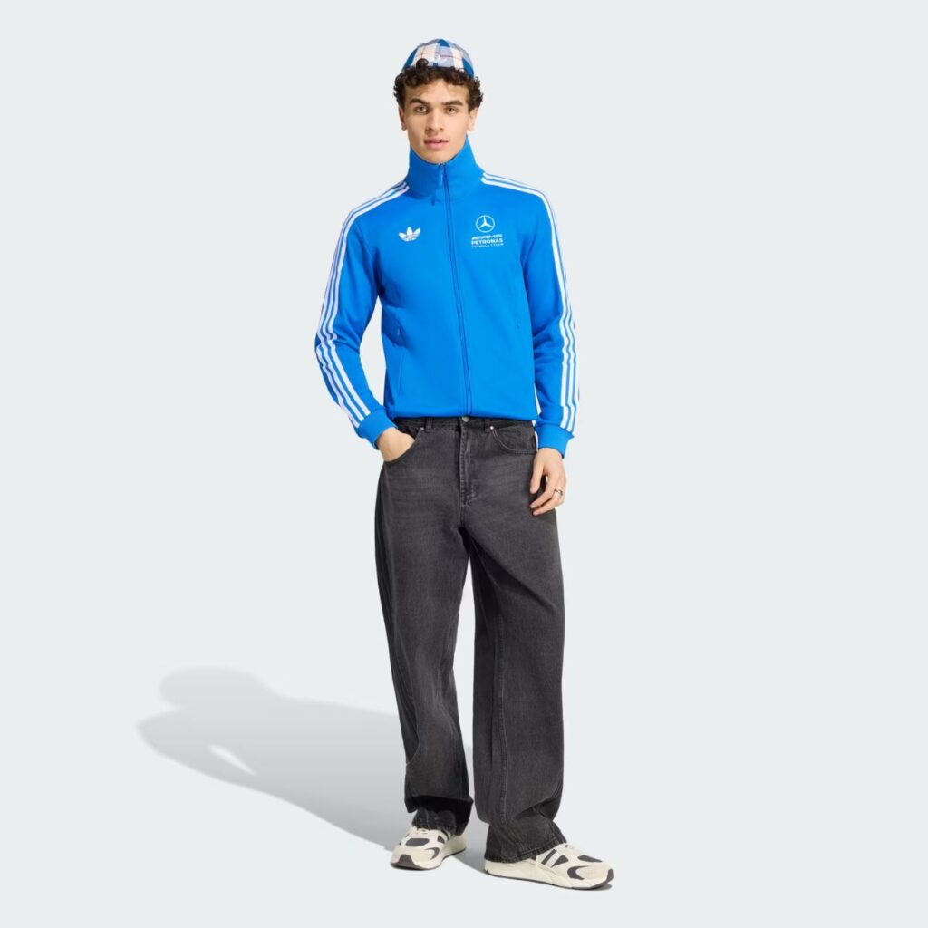 Jaqueta Adidas Mercedes-AMG Petronas Formula 1 Team Blue Wonder Track Top