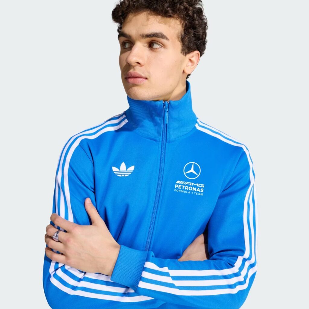 Jaqueta Adidas Mercedes-AMG Petronas Formula 1 Team Blue Wonder Track Top