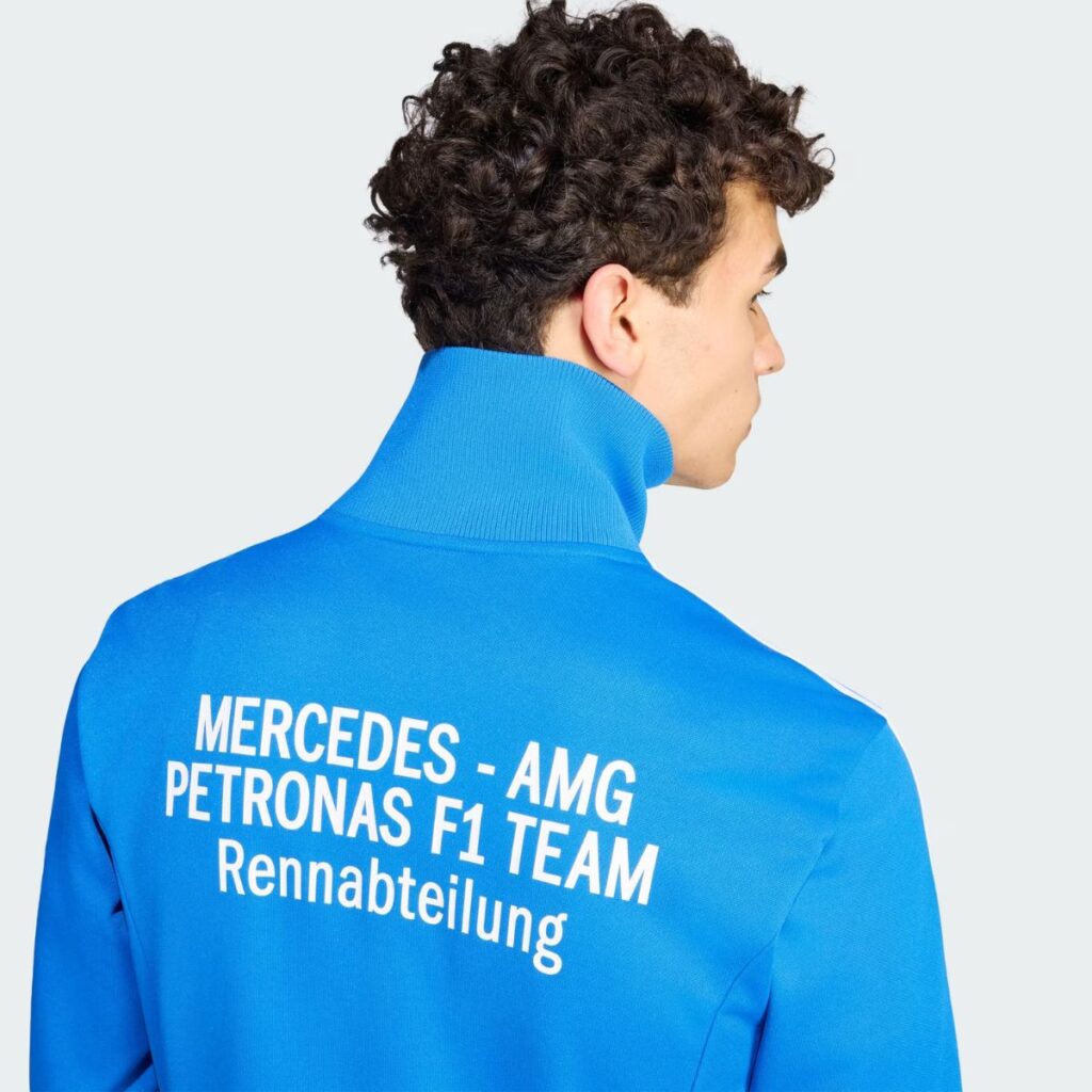 Jaqueta Adidas Mercedes-AMG Petronas Formula 1 Team Blue Wonder Track Top