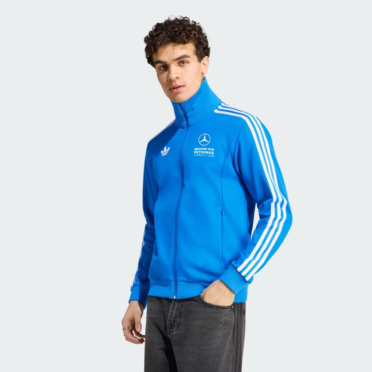 Jaqueta Adidas Mercedes-Amg Petronas Formula 1 Team Blue Wonder Track Top