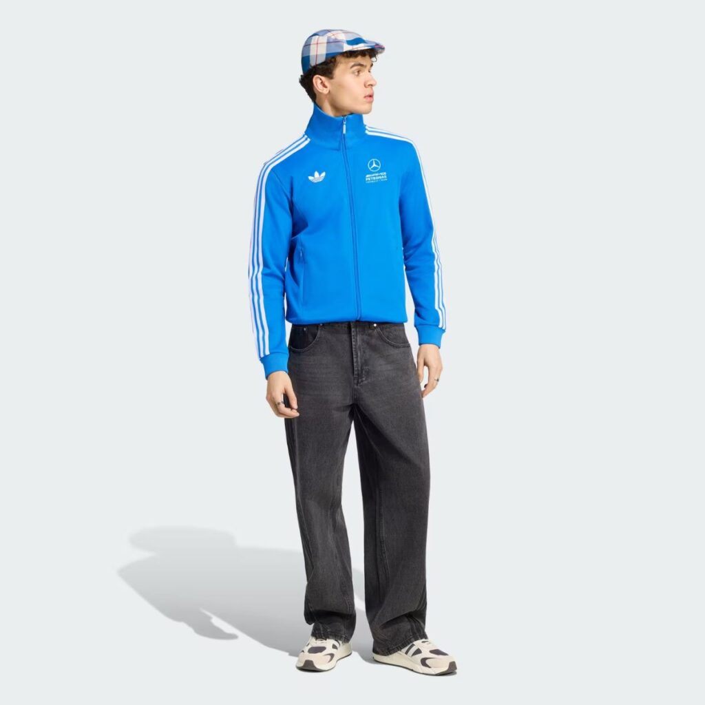 Jaqueta Adidas Mercedes-AMG Petronas Formula 1 Team Blue Wonder Track Top