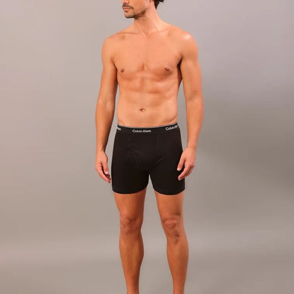 Kit 3 Cuecas Boxer Brief Cotton Calvin Klein Underwear Black