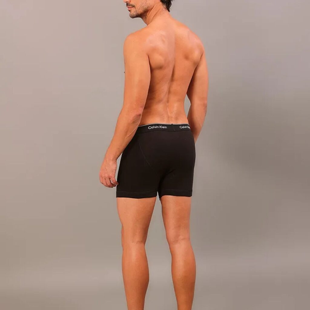 Kit 3 Cuecas Boxer Brief Cotton Calvin Klein Underwear Black
