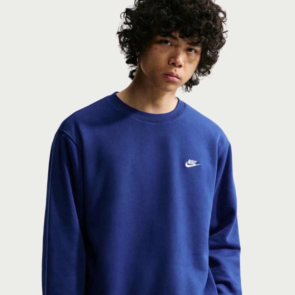 Blusa Nike Club Crew Azul