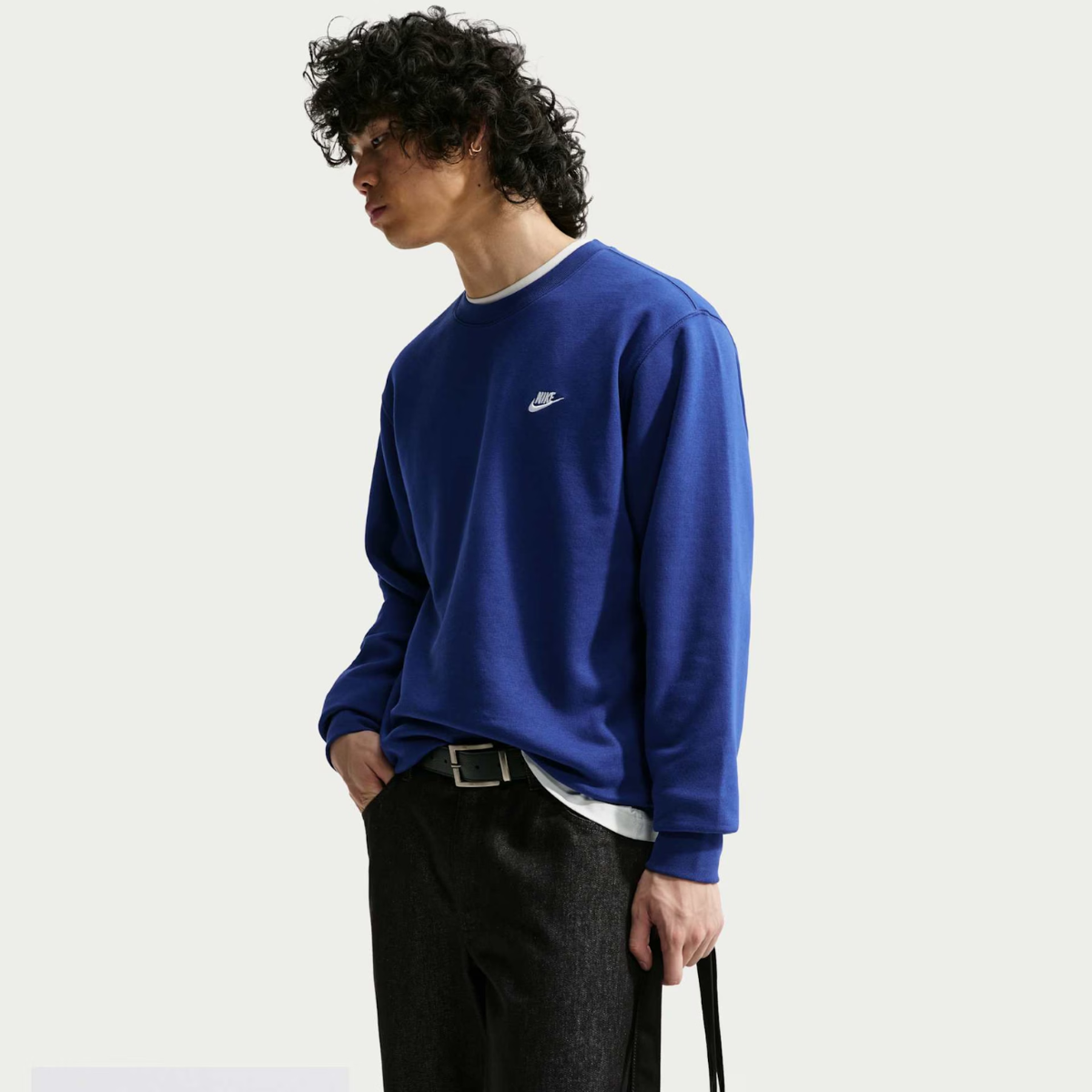 Blusa Nike Club Crew Azul