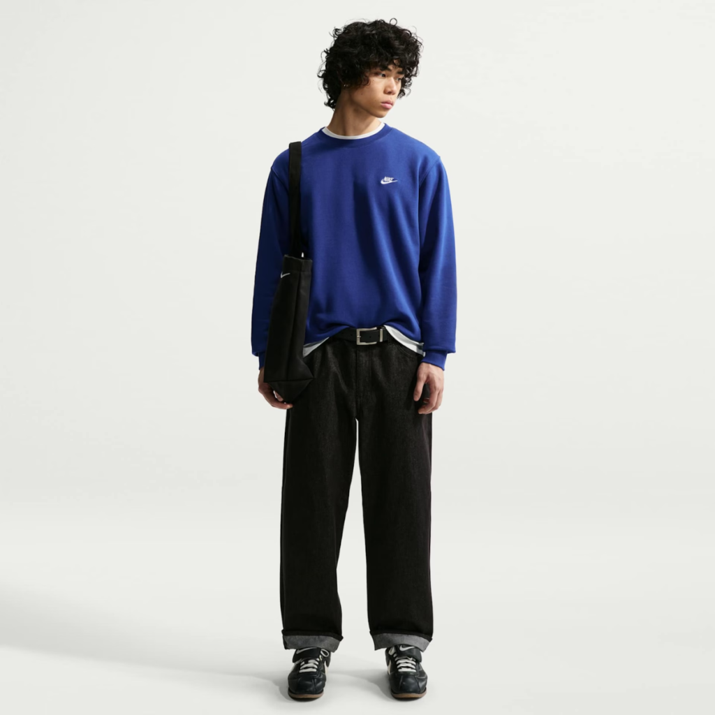 Blusa Nike Club Crew Azul
