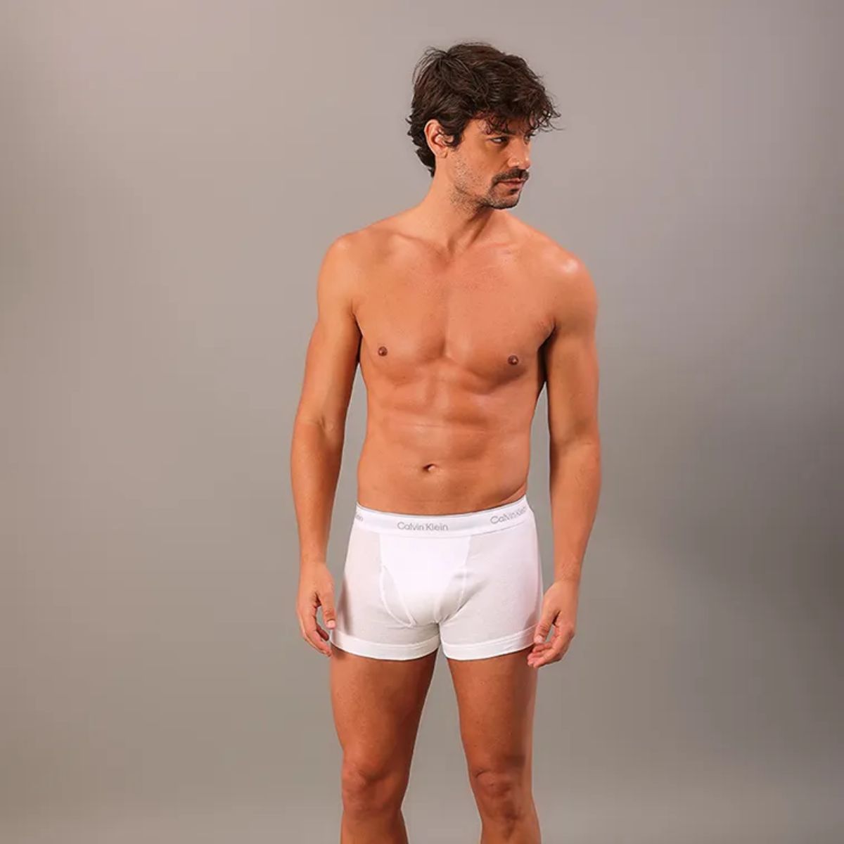 Kit 3 Cuecas Calvin Klein Brief De Cotton White