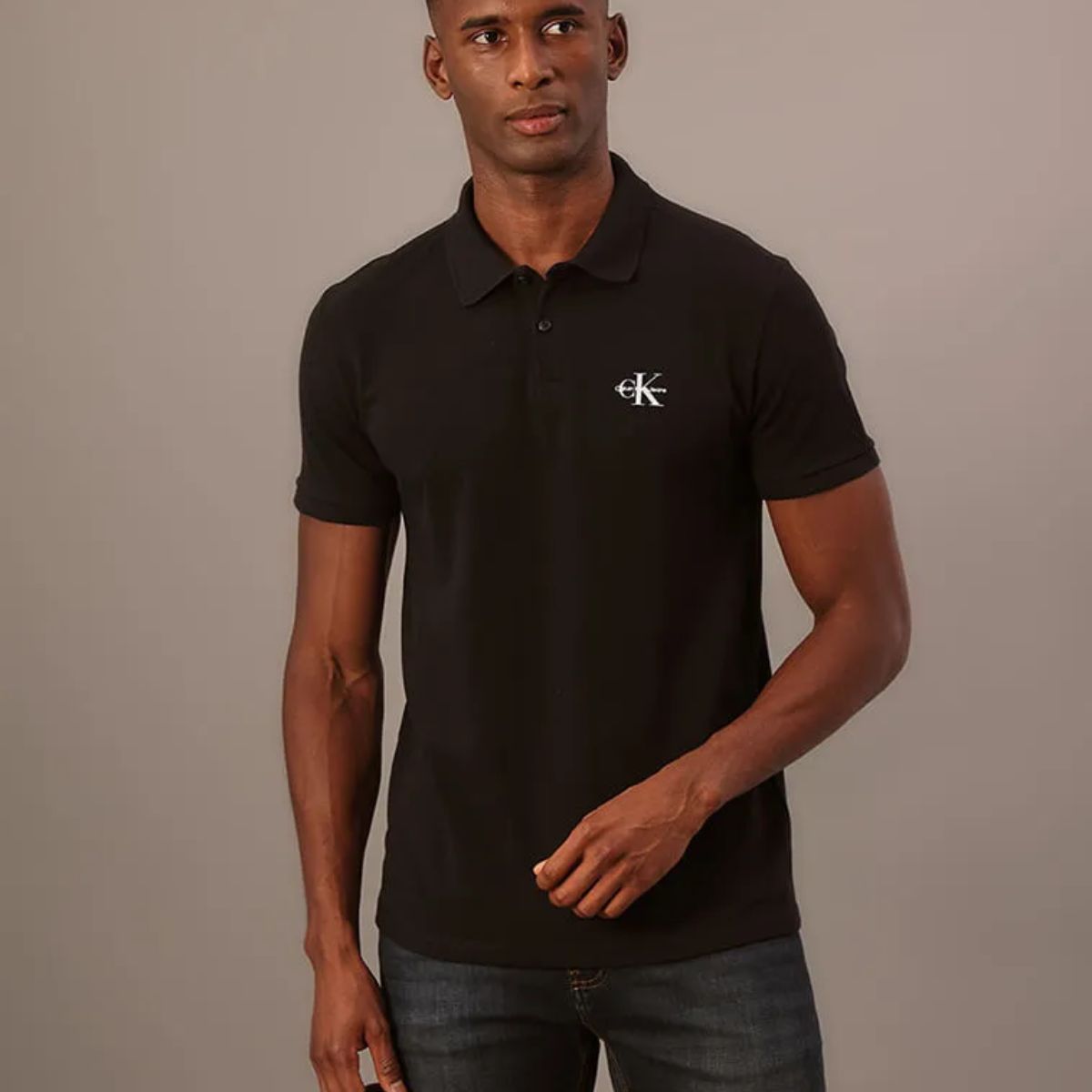 Polo Calvin Klein Jeans Palito Preto
