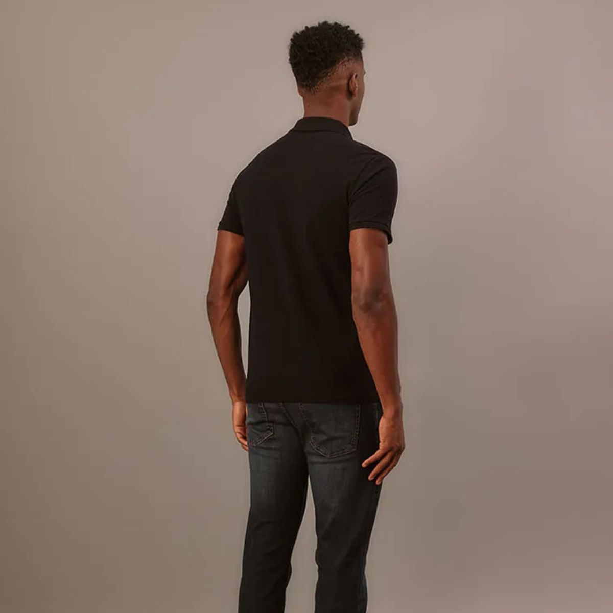 Polo Calvin Klein Jeans Palito Preto