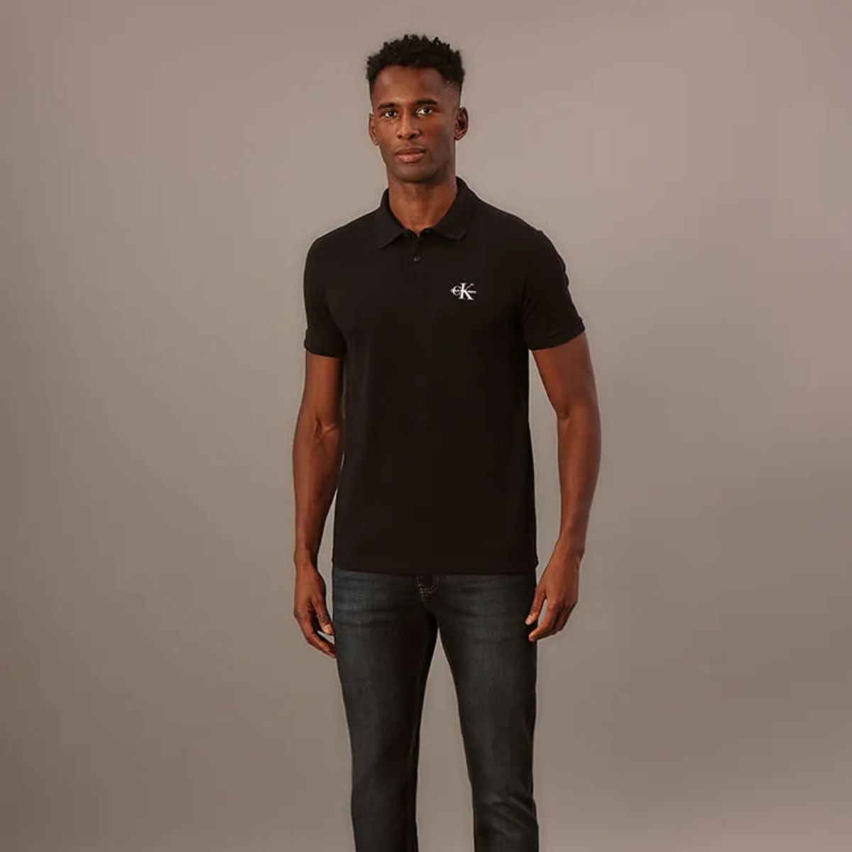 Polo Calvin Klein Jeans Palito Preto