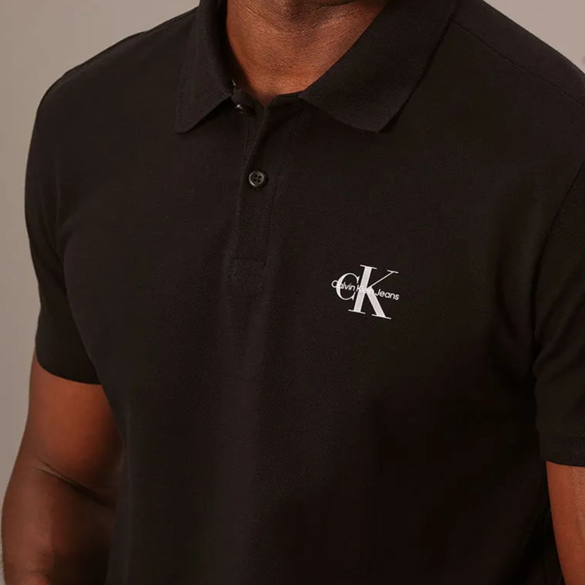 Polo Calvin Klein Jeans Palito Preto