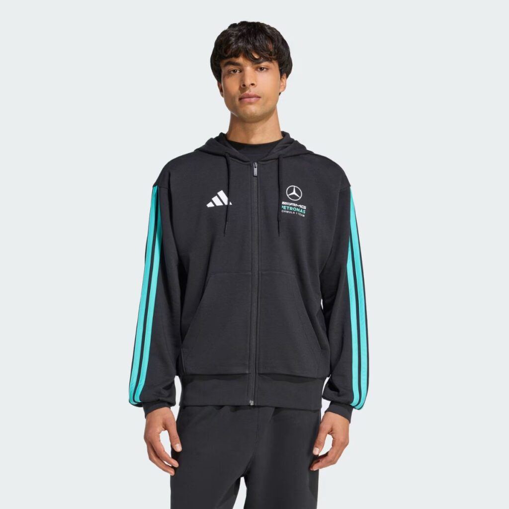 Blusa Adidas Capuz Ziper Mercedes-AMG Petronas F1 Team DNA