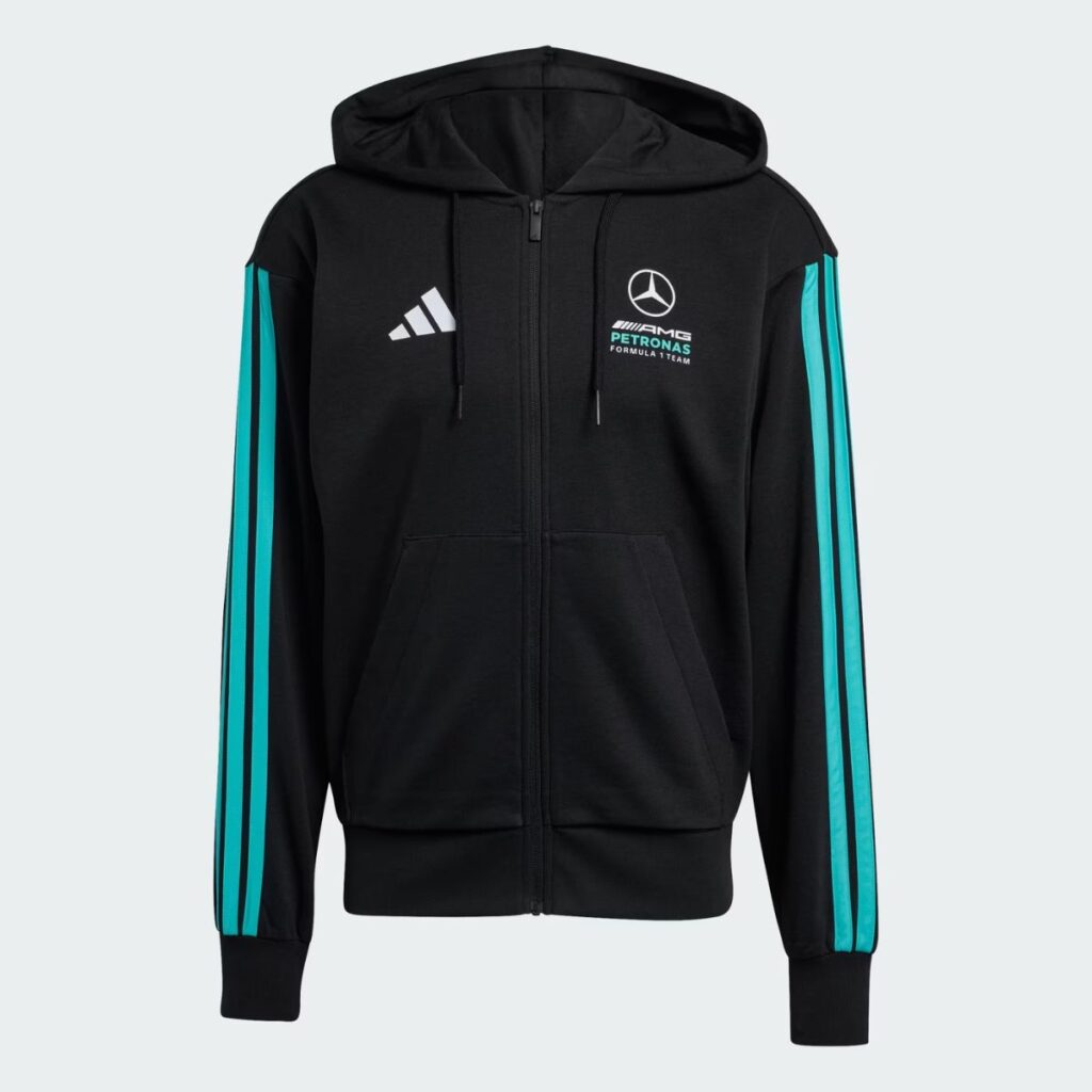 Blusa Adidas Capuz Ziper Mercedes-AMG Petronas F1 Team DNA