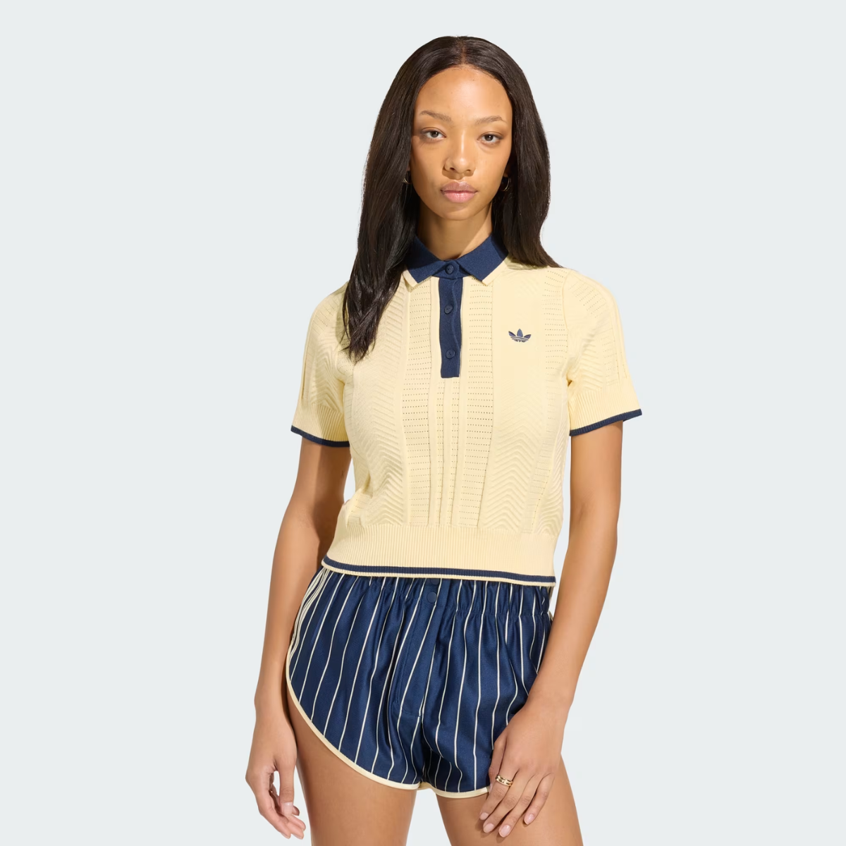 Camisa Polo Adidas De Malha Trançada Cali
