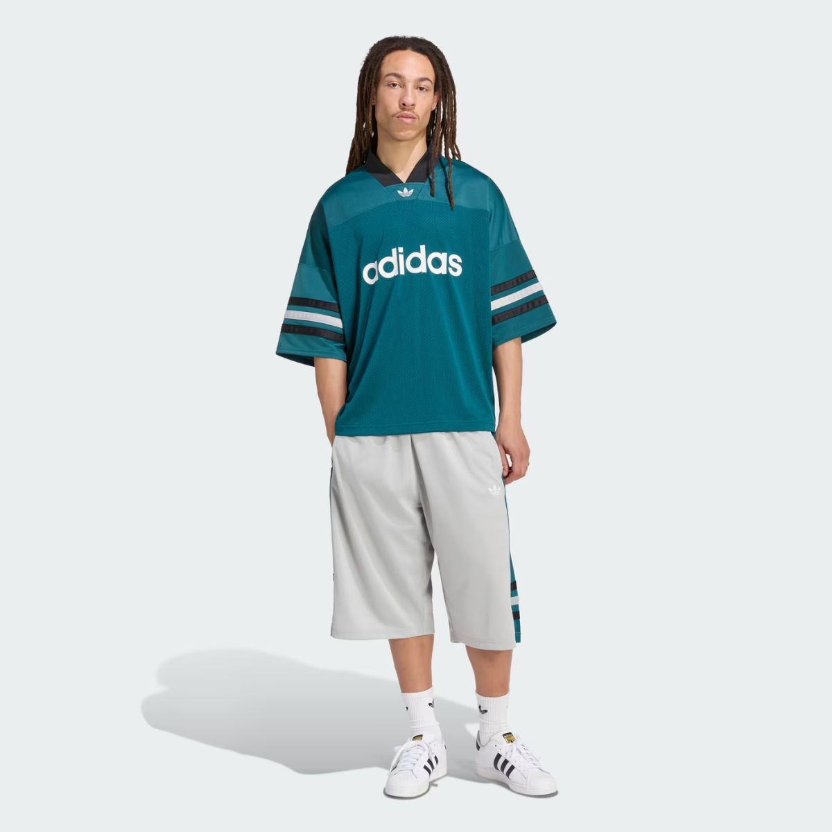 Camiseta Adidas Futebol Adicolor Oversized
