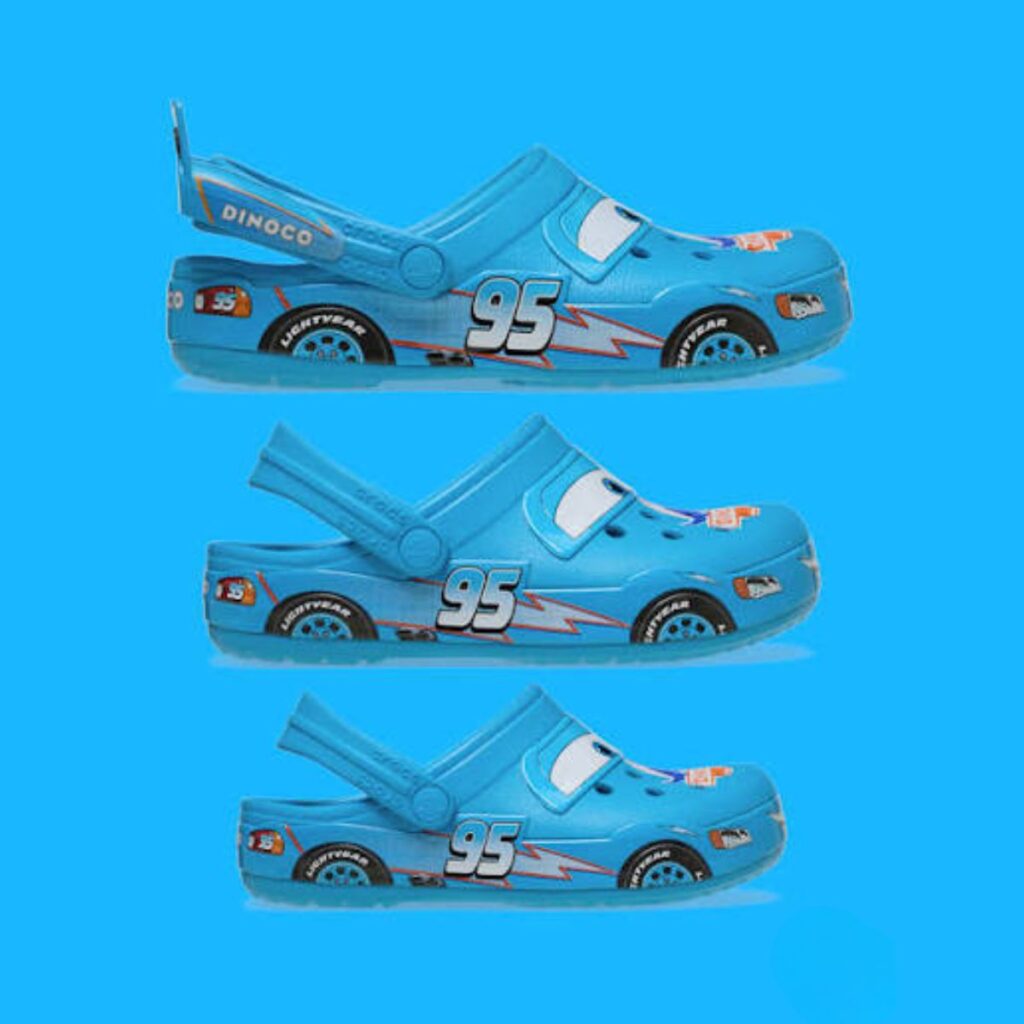 Cars x Crocs Crocband Lightning McQueen Dinoco Blue