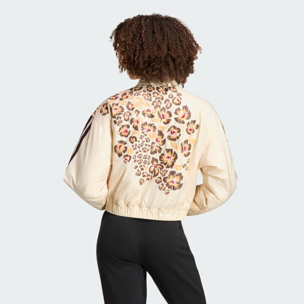 Jaqueta Adidas X Farm Rio Bomber Bege