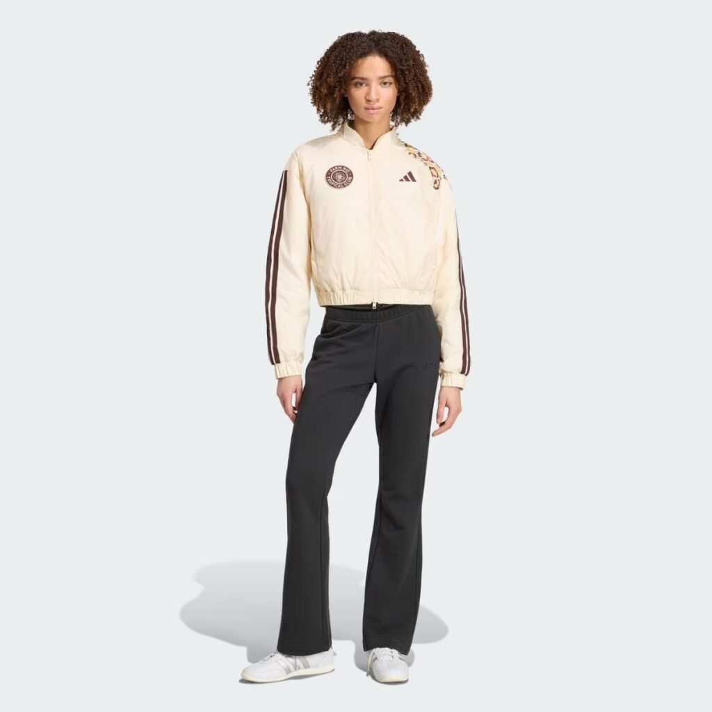 Jaqueta Adidas X Farm Rio Bomber Bege