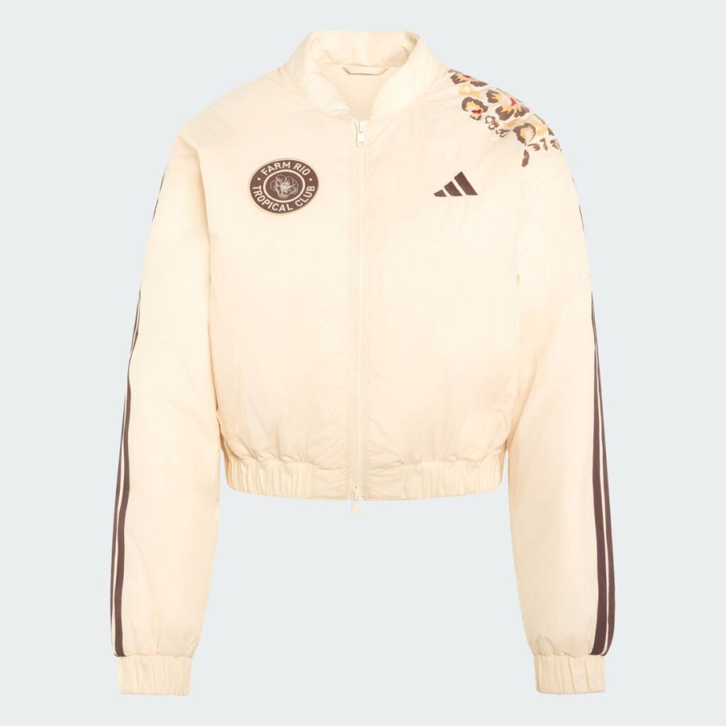 Jaqueta Adidas X Farm Rio Bomber Bege
