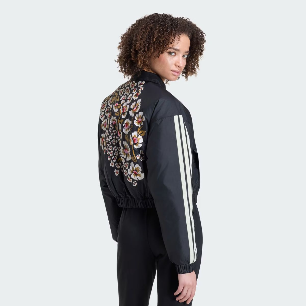 Jaqueta Adidas X Farm Rio Bomber Preta