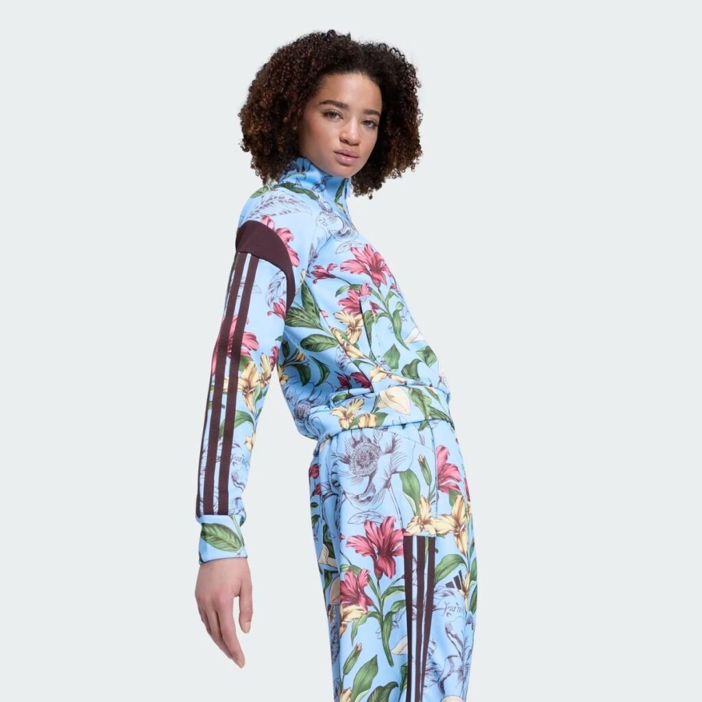 Jaqueta Adidas X Farm Rio House Of Tiro Azul