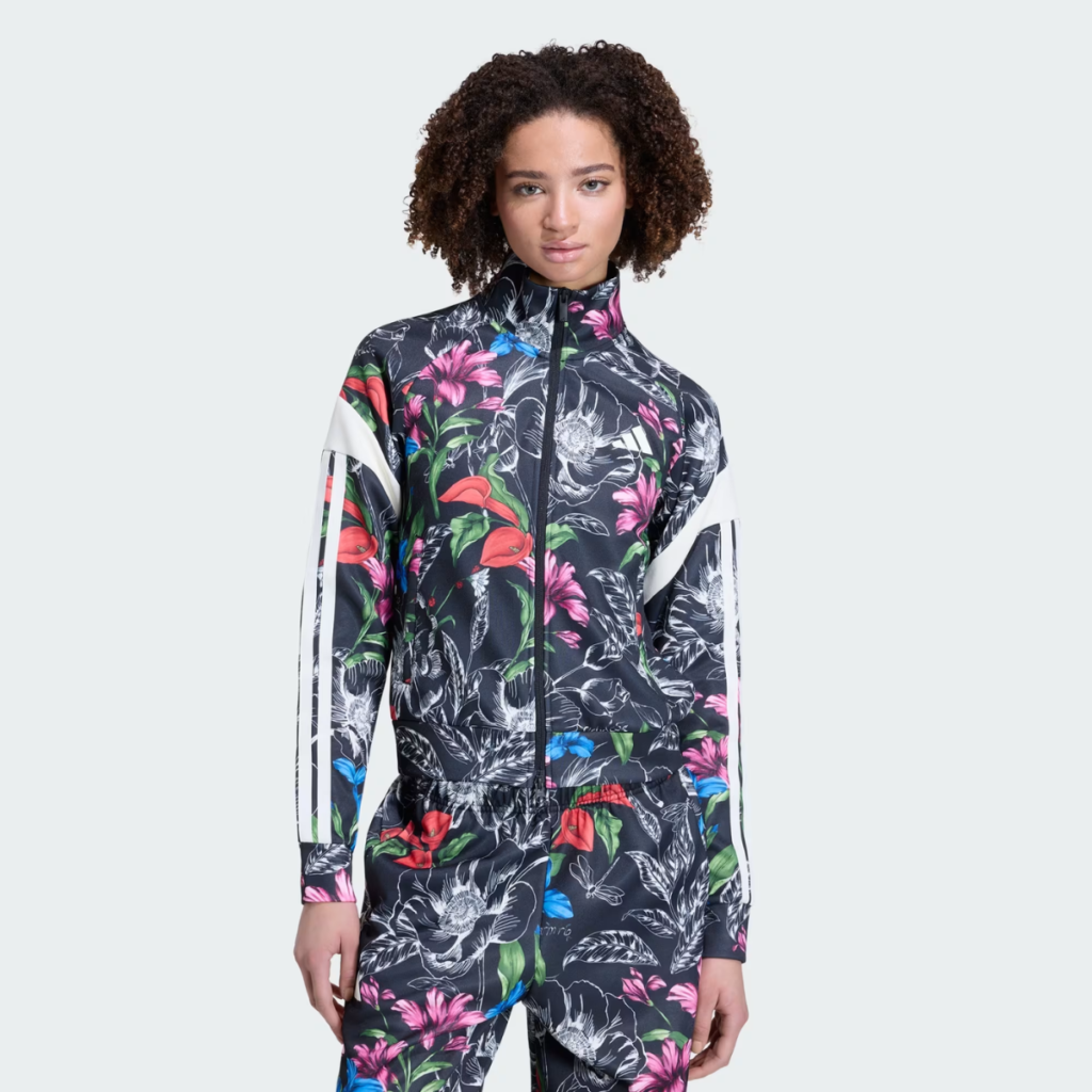 Jaqueta Adidas X Farm Rio House Of Tiro Preta