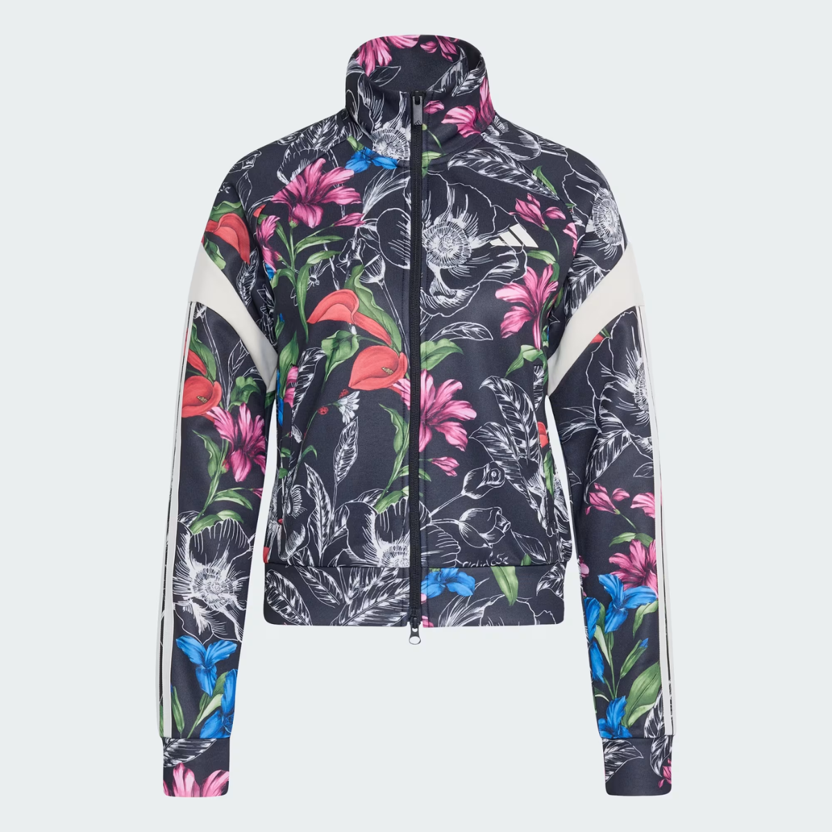 Jaqueta Adidas X Farm Rio House Of Tiro Preta
