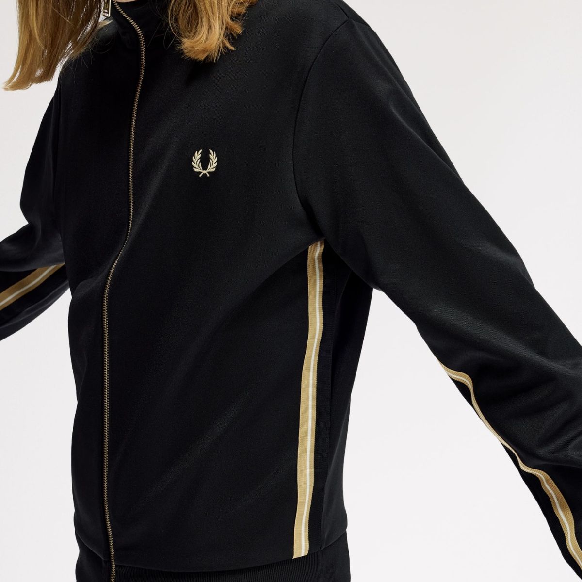Jaqueta Fred Perry Stripe Tape Track