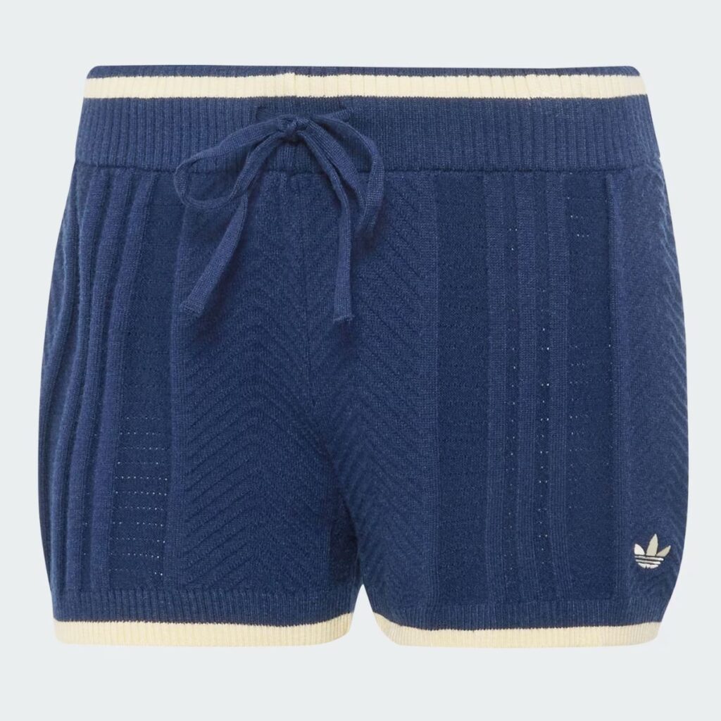Shorts Adidas Cable Knit Azul