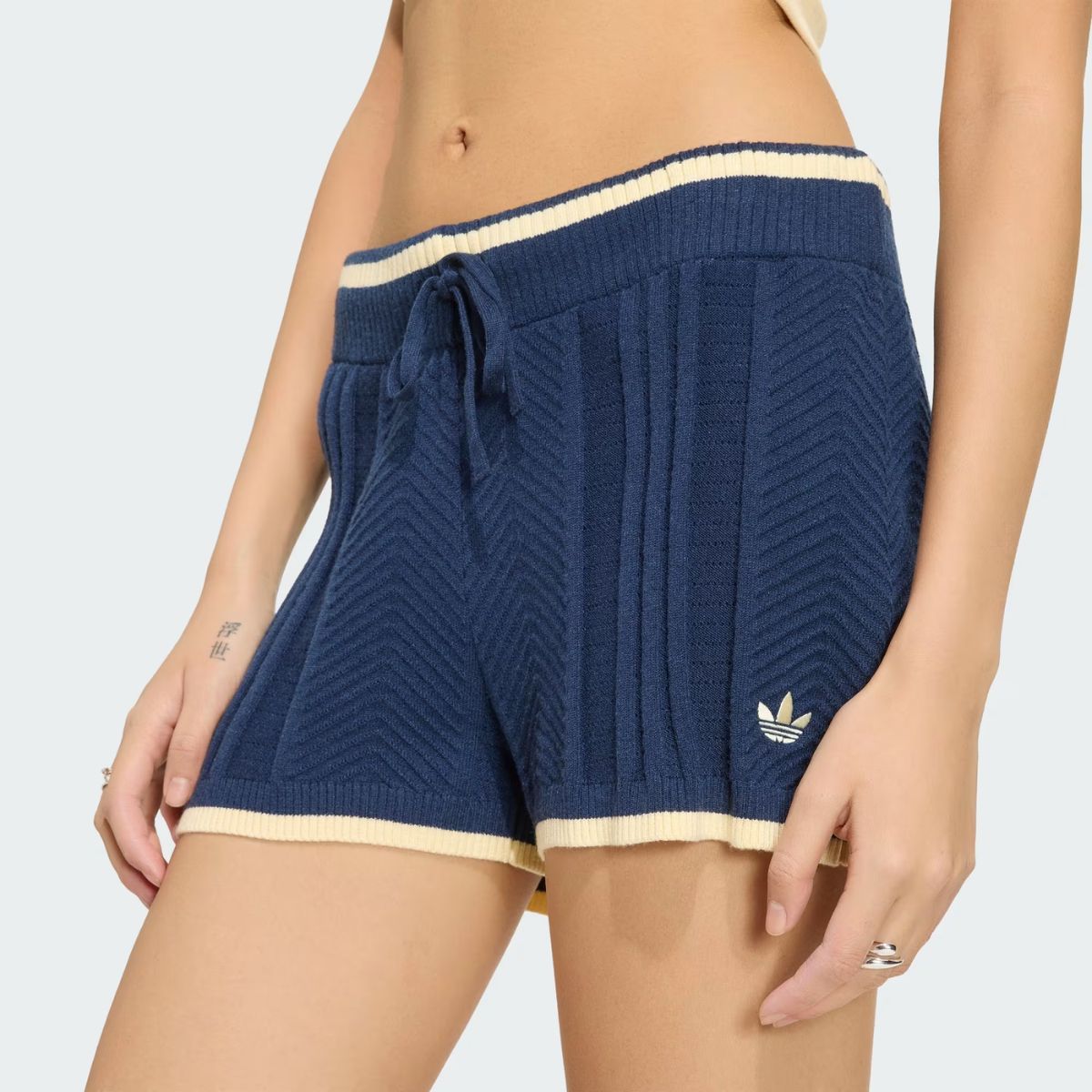 Shorts Adidas Cable Knit Azul
