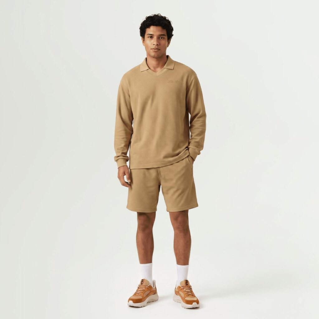 Shorts Fila Comfort Knit Marrom
