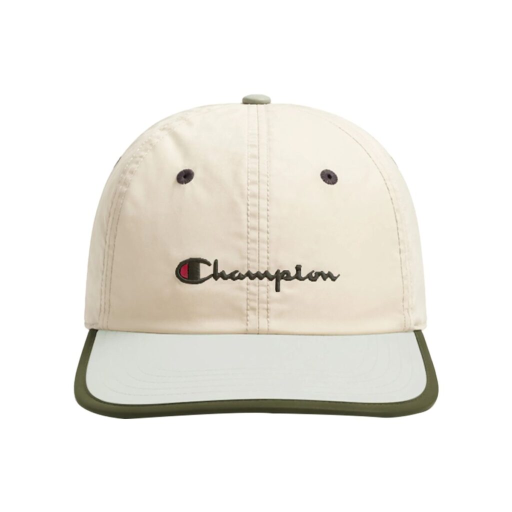 Boné Champion Six Panel Nylon Zip Script Off White