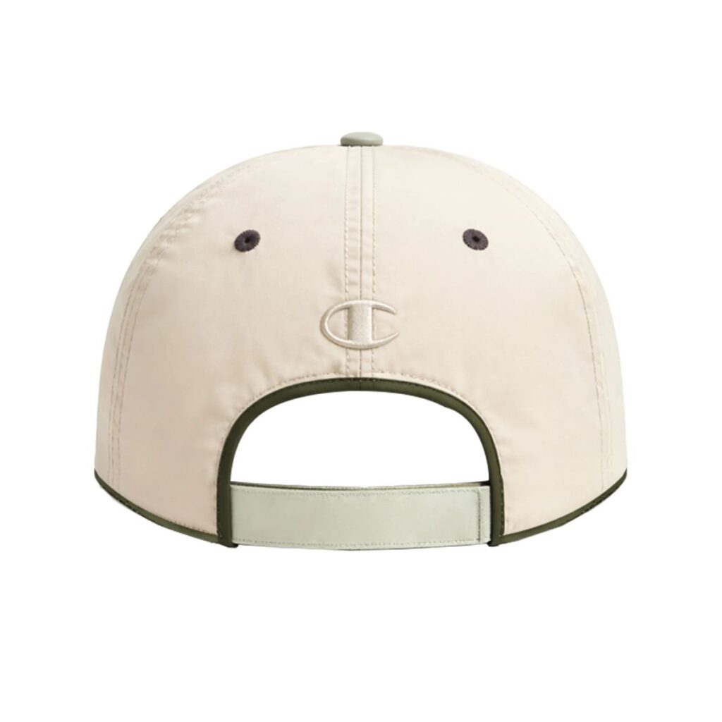 Boné Champion Six Panel Nylon Zip Script Off White