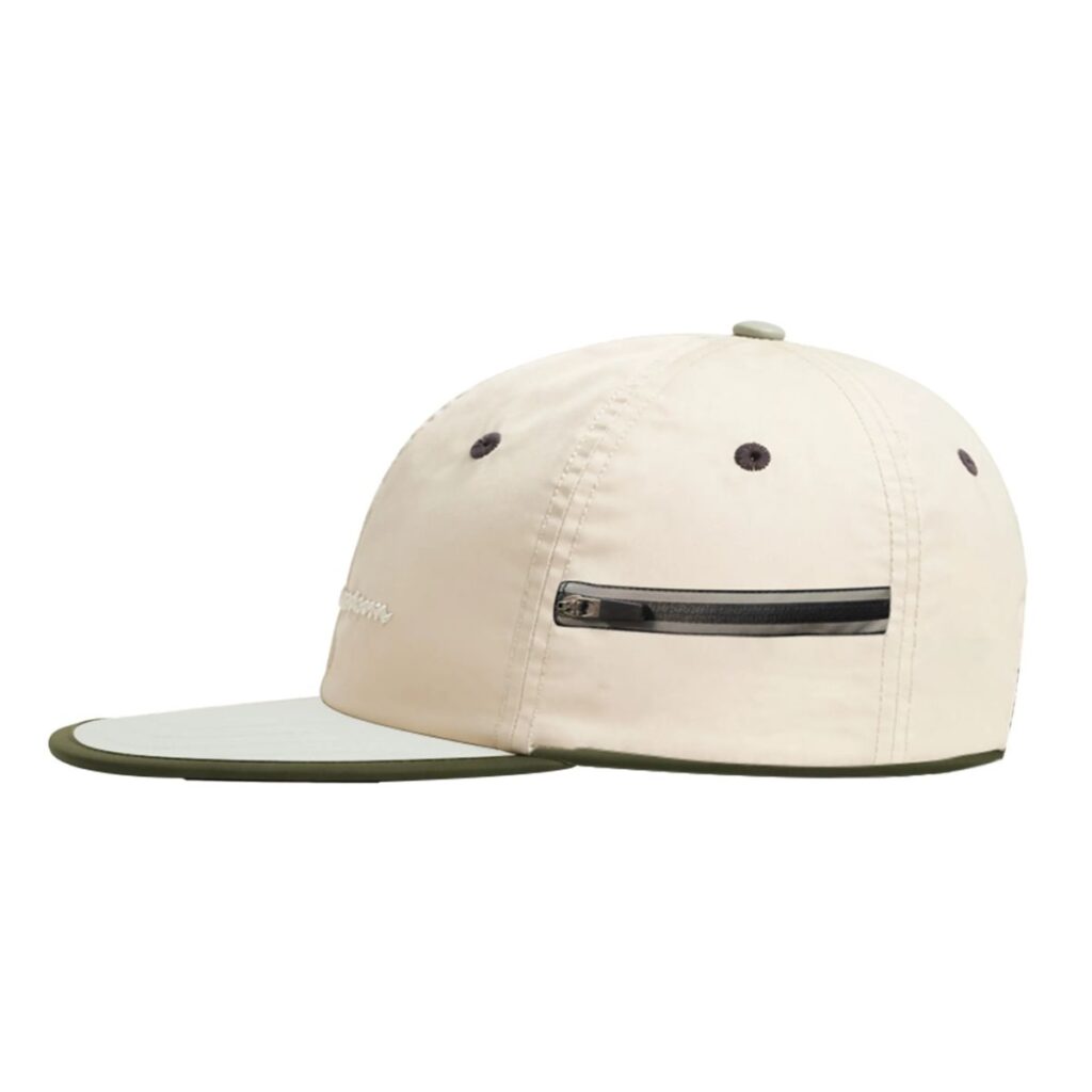 Boné Champion Six Panel Nylon Zip Script Off White