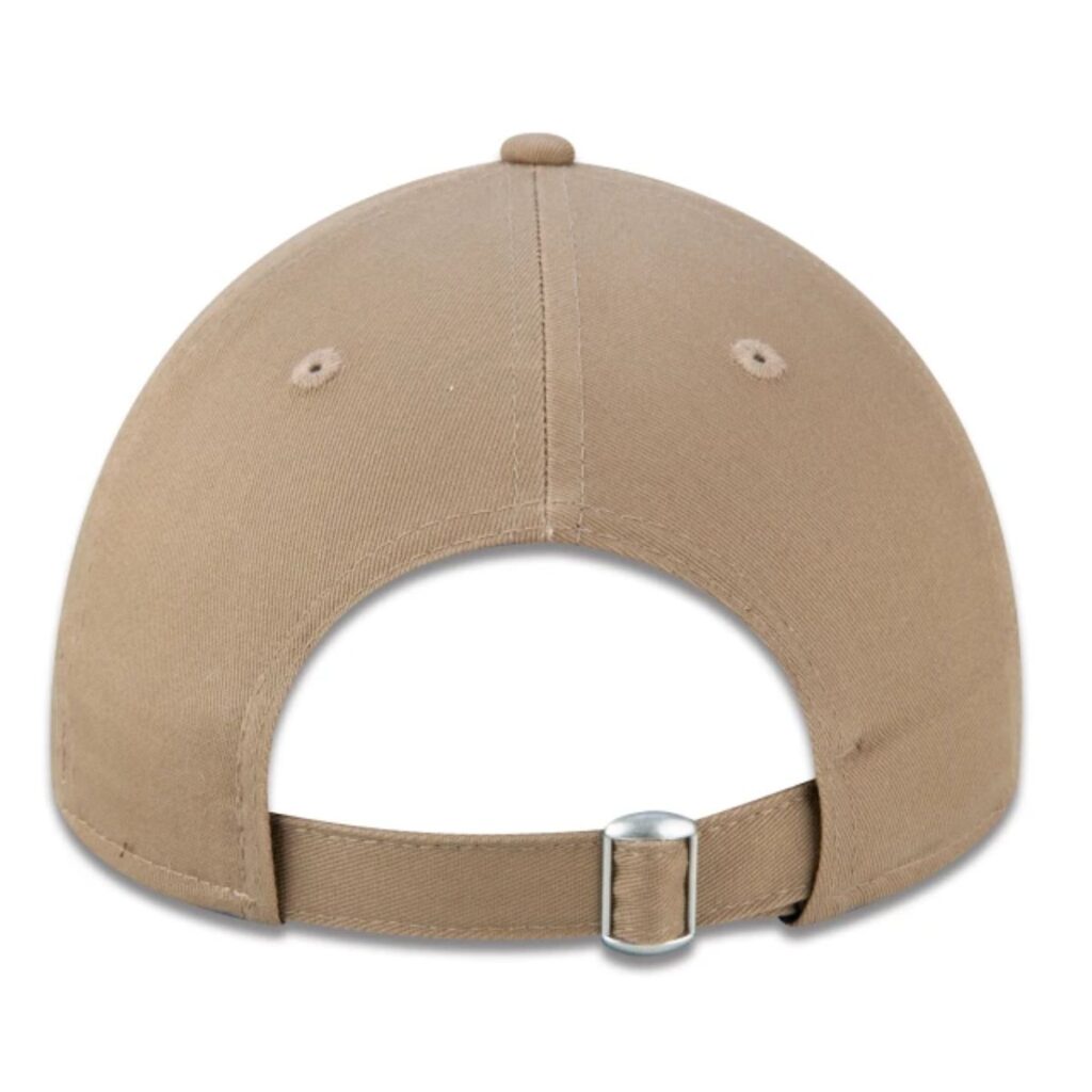 Boné New Era 9TWENTY MLB New York Yankees Aba Curva Kaki Logo Branco