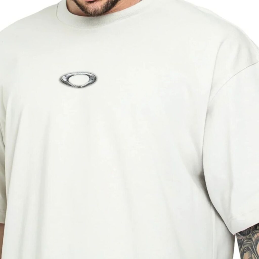 Camiseta Oakley Teeth Footprint Branca