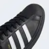 Adidas Superstar "Core Black Cloud White Gold" - Imagem 5