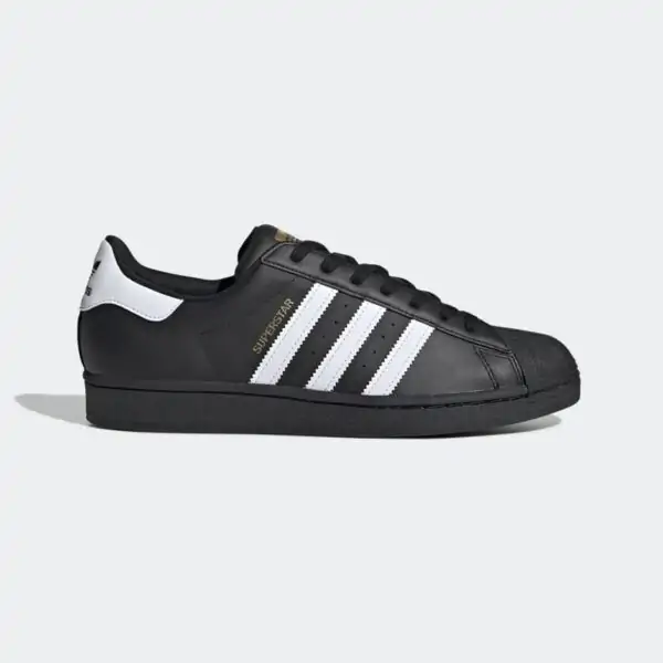 Adidas Superstar "Core Black Cloud White Gold"