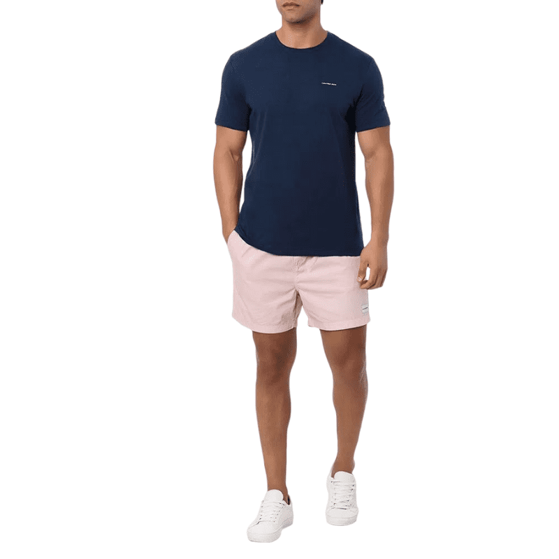 Camiseta Calvin Klein Jeans Básica Logo Marinho - Imagem 2