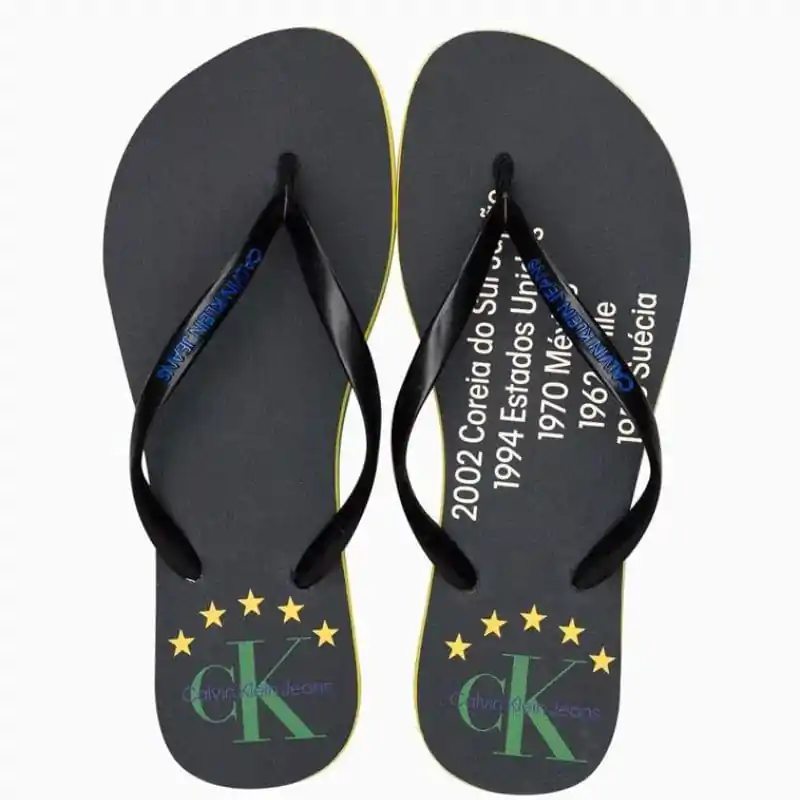 Chinelo Calvin Klein Jeans Copa do Mundo
