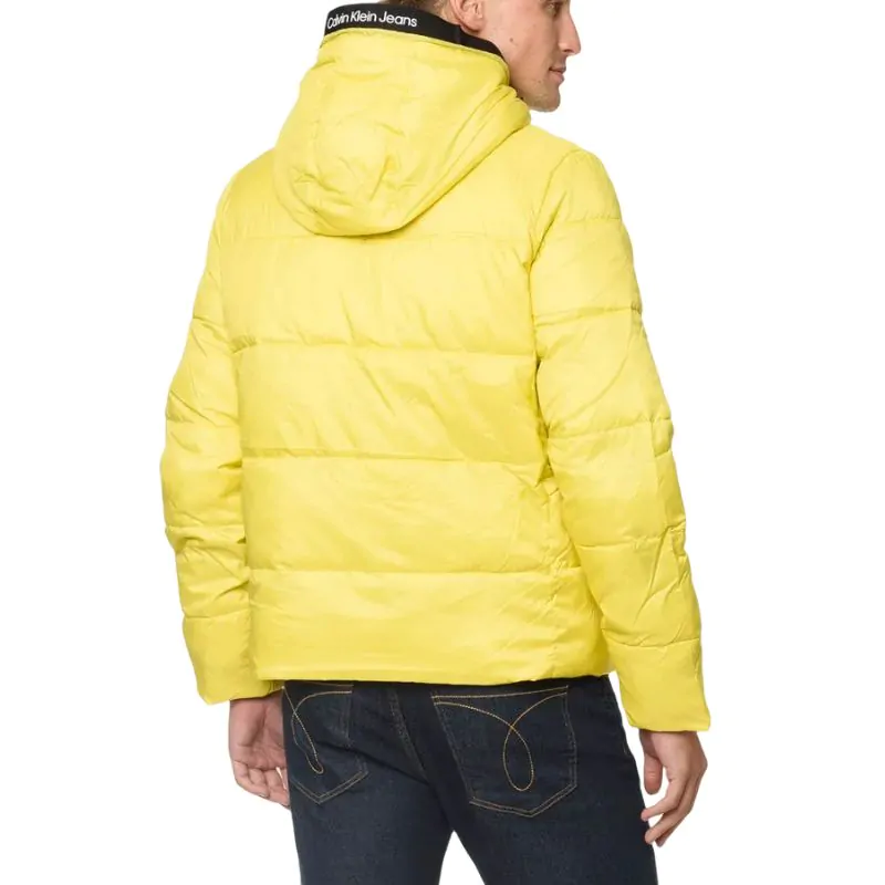 Jaqueta Calvin Klein Jeans Matelasse Amarelo Fluor Masculino - Imagem 3