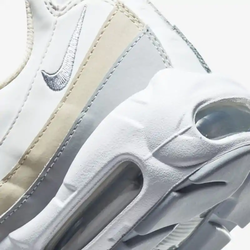Nike Air Max 95 "White Beige Grey" Feminino - Imagem 5