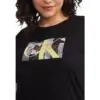 Vestido Calvin Klein Jeans Floral Preto Feminino - Imagem 2