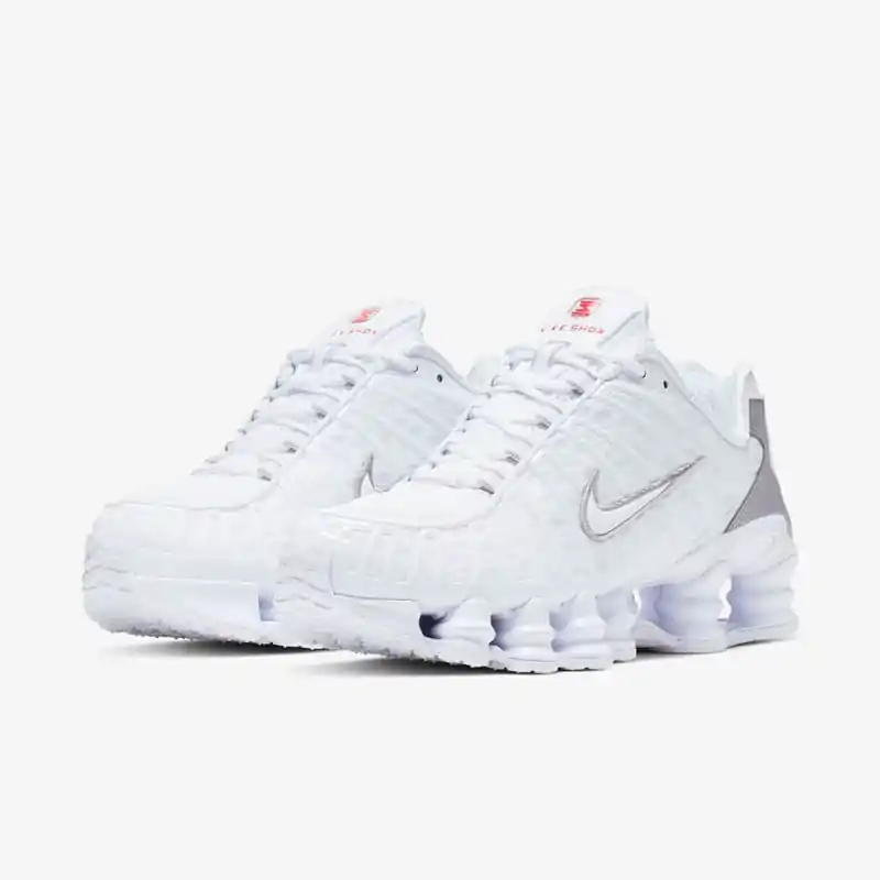 Nike shox nz outlet white metallic silver