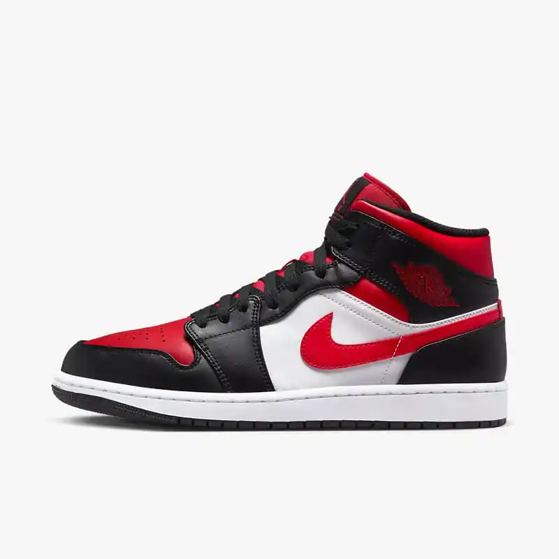Air Jordan 1 Mid "White Black Red" - Imagem 2