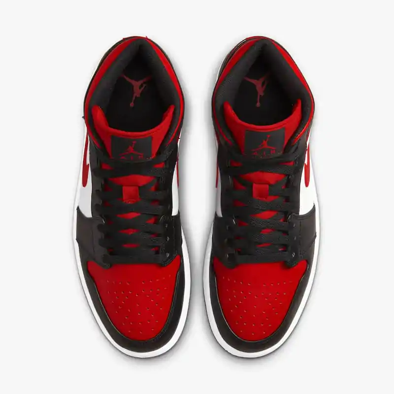 Air Jordan 1 Mid "White Black Red" - Imagem 5