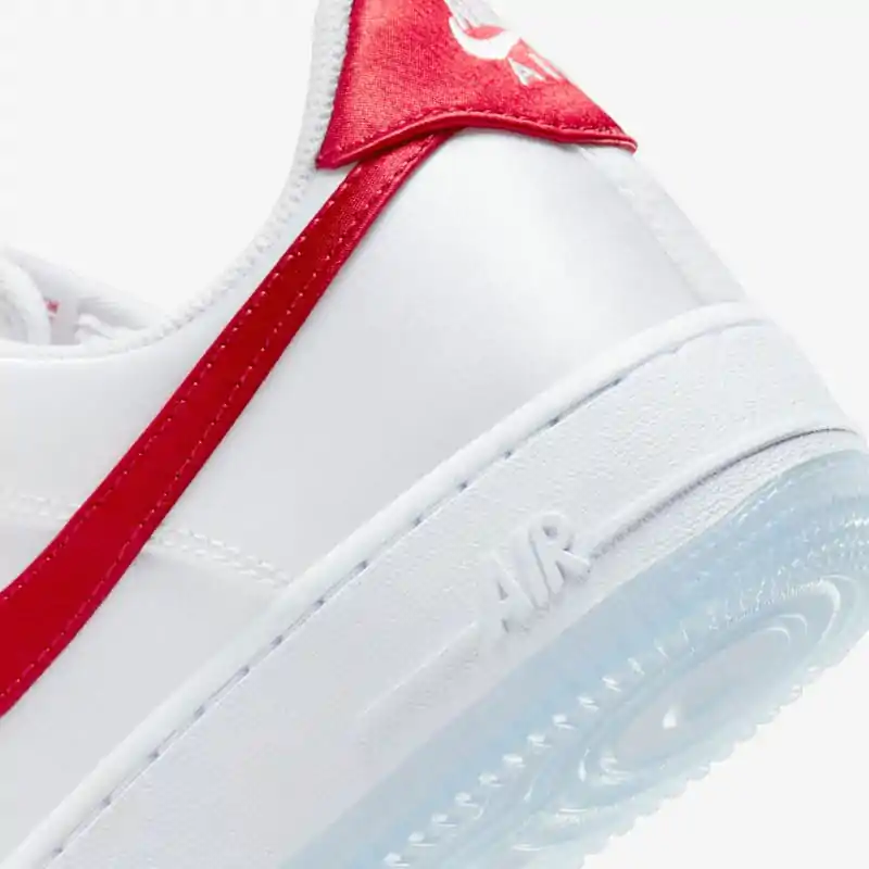 Nike Air Force 1 Low '07 &Quot;Satin White Varsity Red&Quot; - Imagem 6