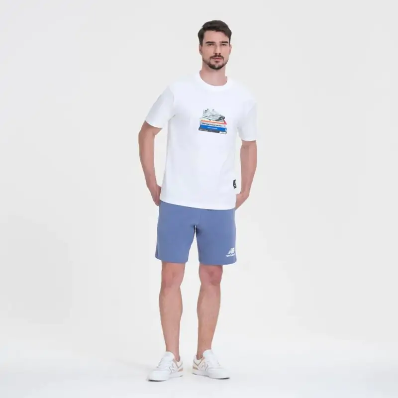 Bermuda New Balance Essentials Azul - Imagem 4