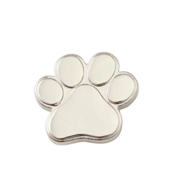 Jibbitz Silver Paw Print